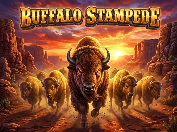 5 Wild Buffalo slot cover